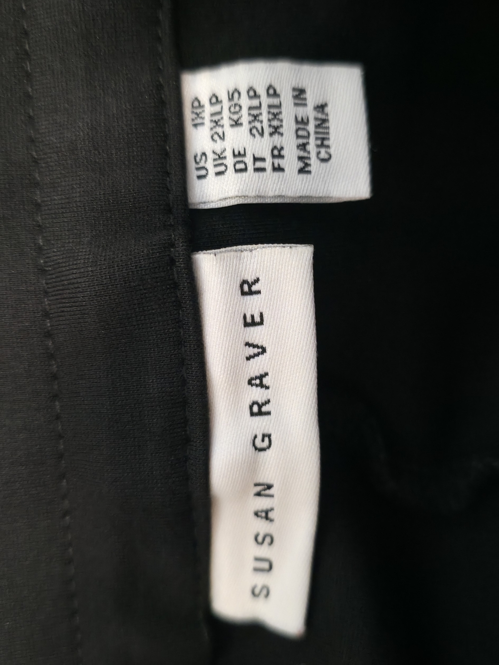 Susan Graver Knit Pull On Black Pants
